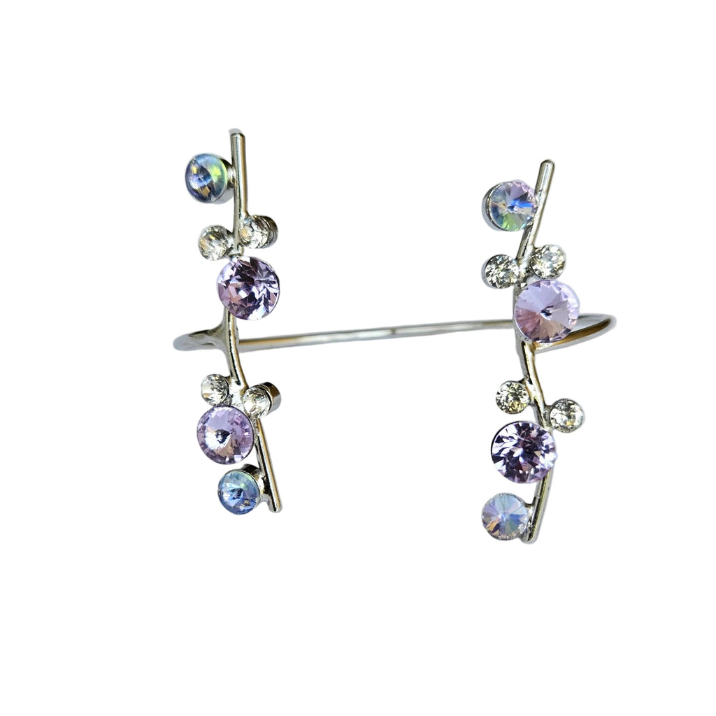 Open Purple CZ Bracelet