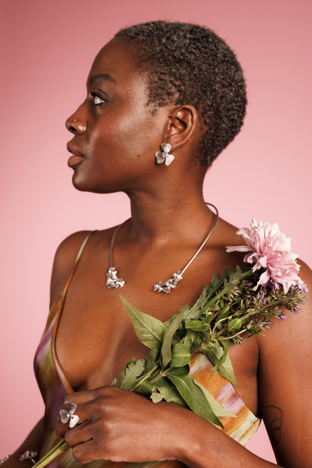 Bloom Silver Jewelry Set