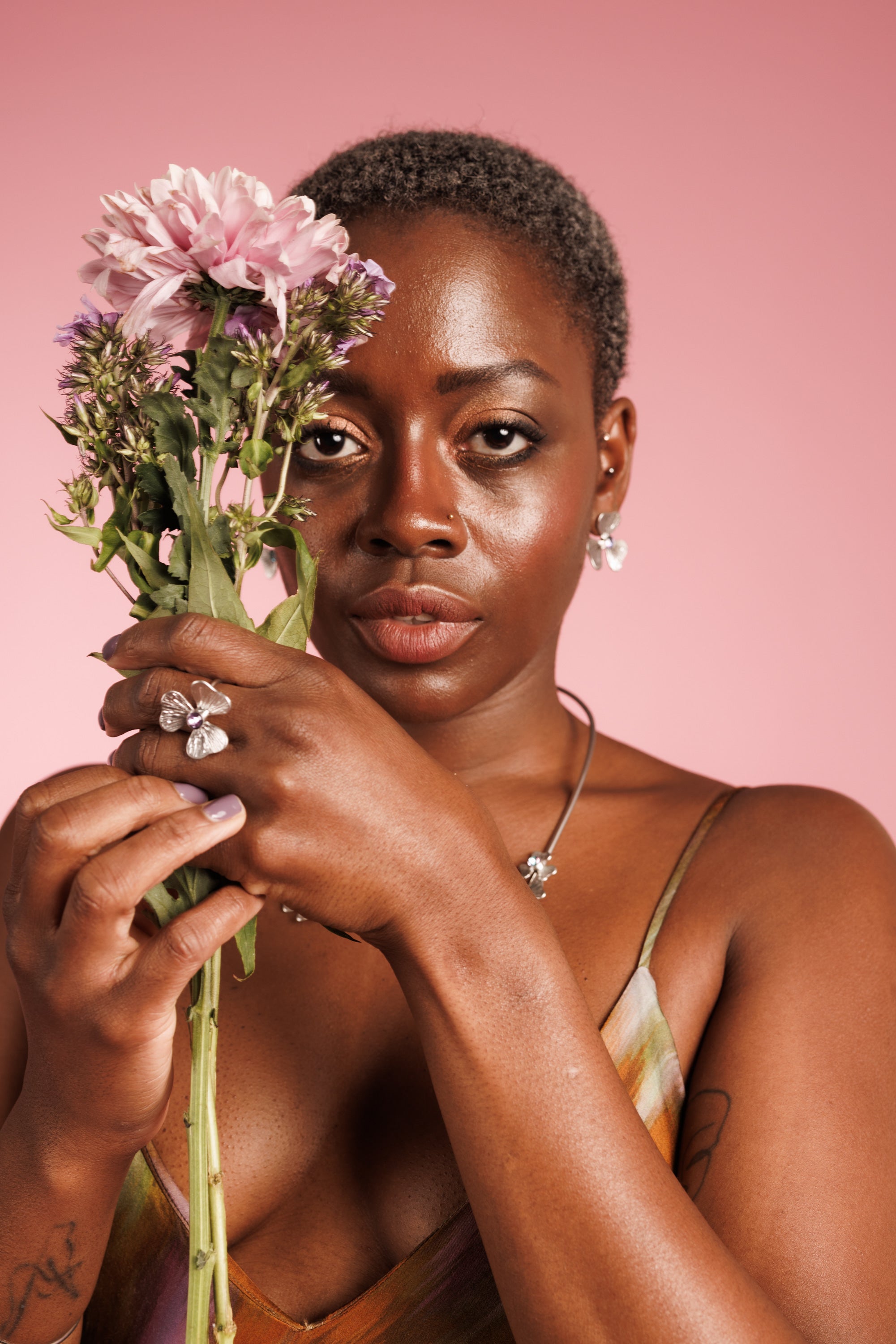 Bloom Silver Jewelry Set