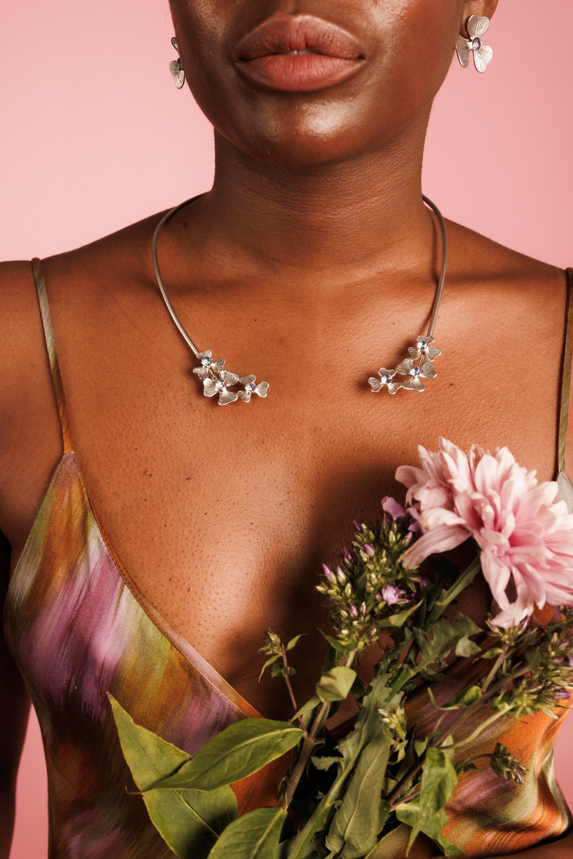 Bloom Silver Jewelry Set
