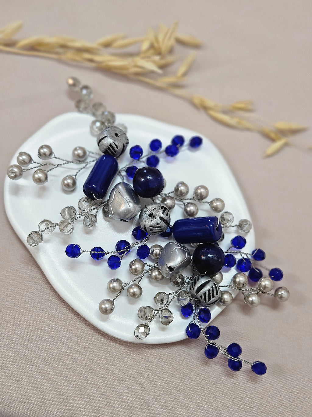 Dark Blue Brooch