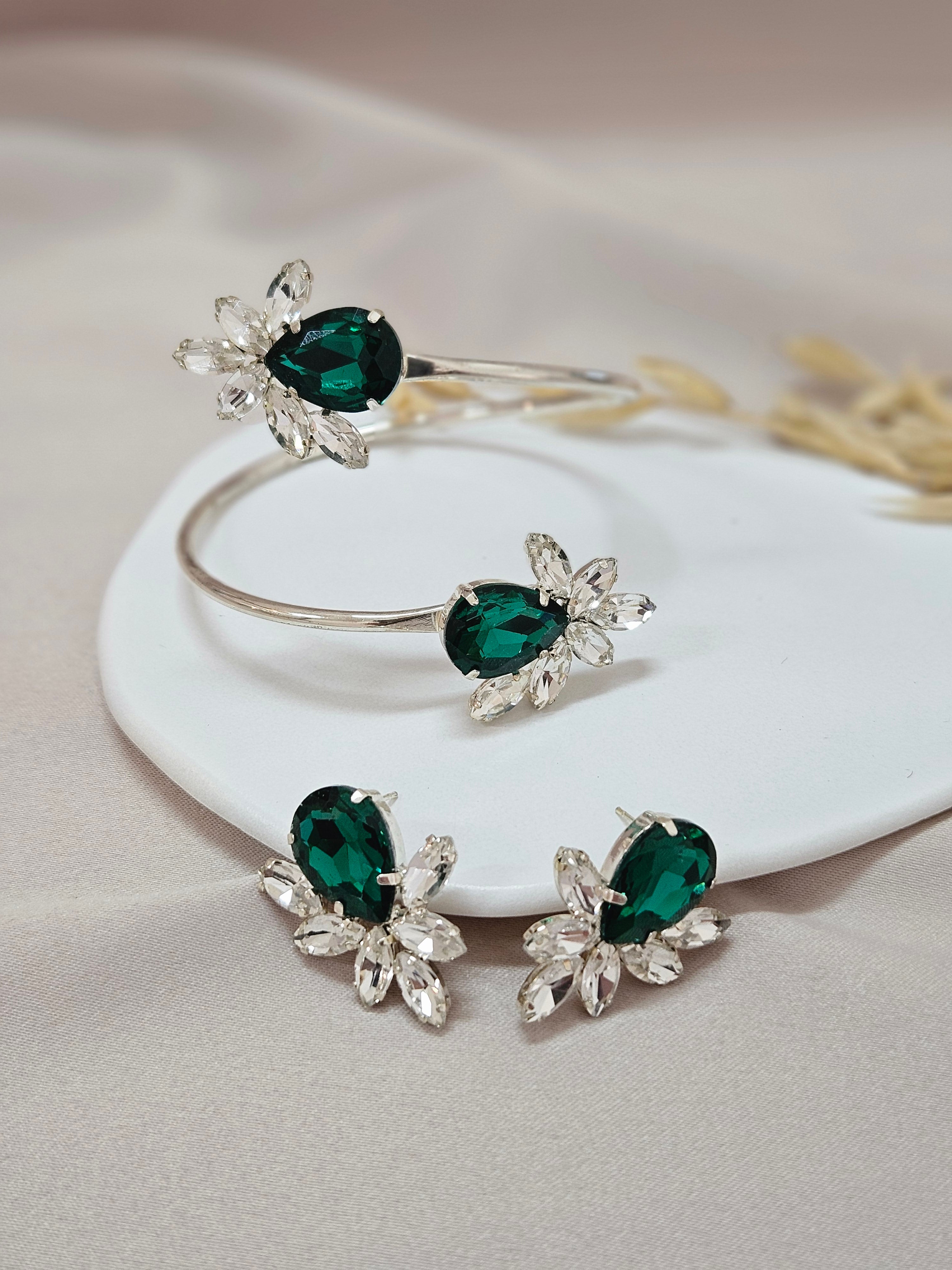 Emerald Green Bracelet Set - HBSGC