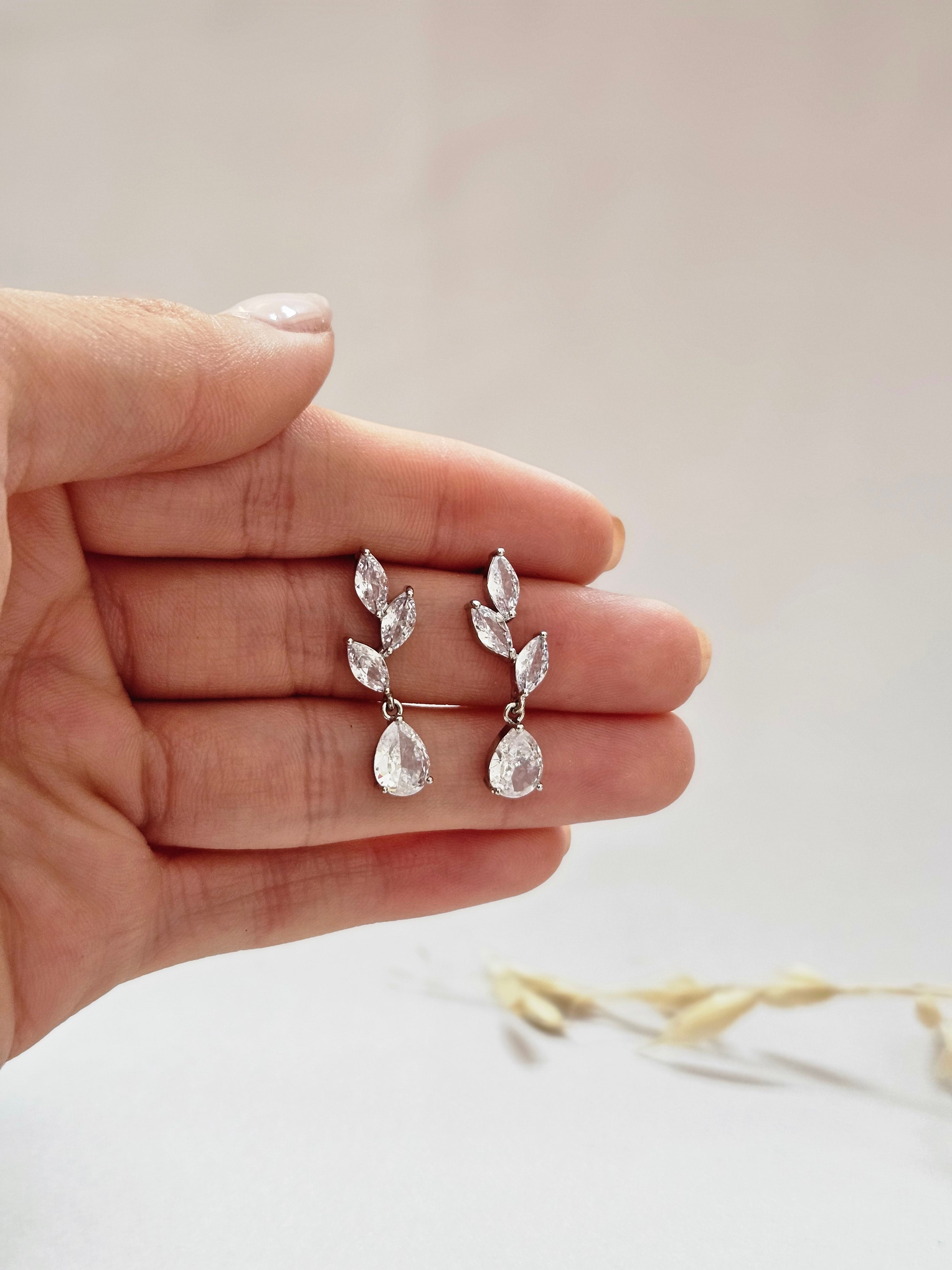 Bridal Classic Drop Crystal Earring - AESC41