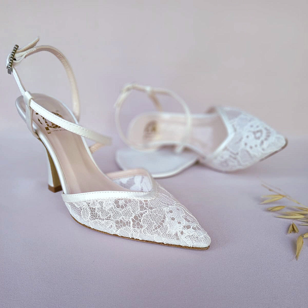 Bridal Lace Tango Heels Shoes
