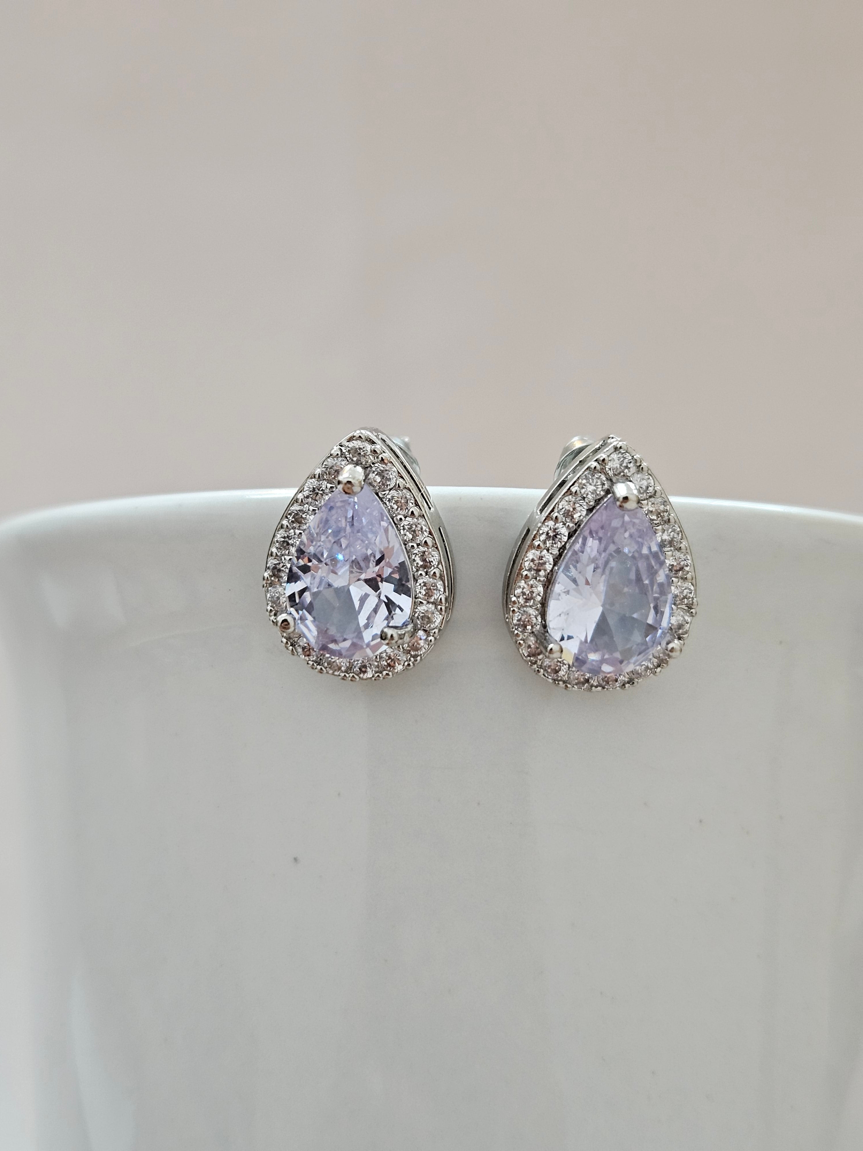 Classic Bridal Pearl Drop Earrings - AESP54