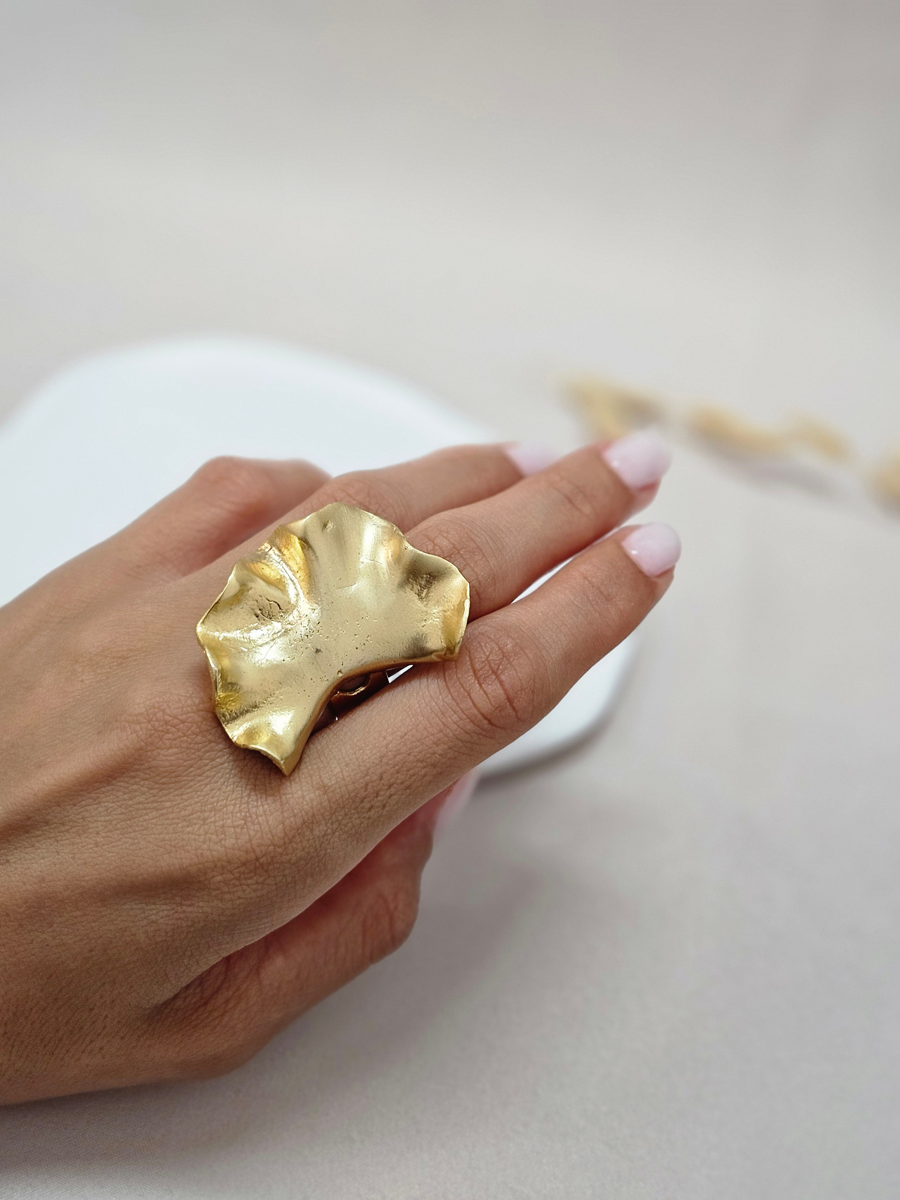 Modern Statment Abstract Ring