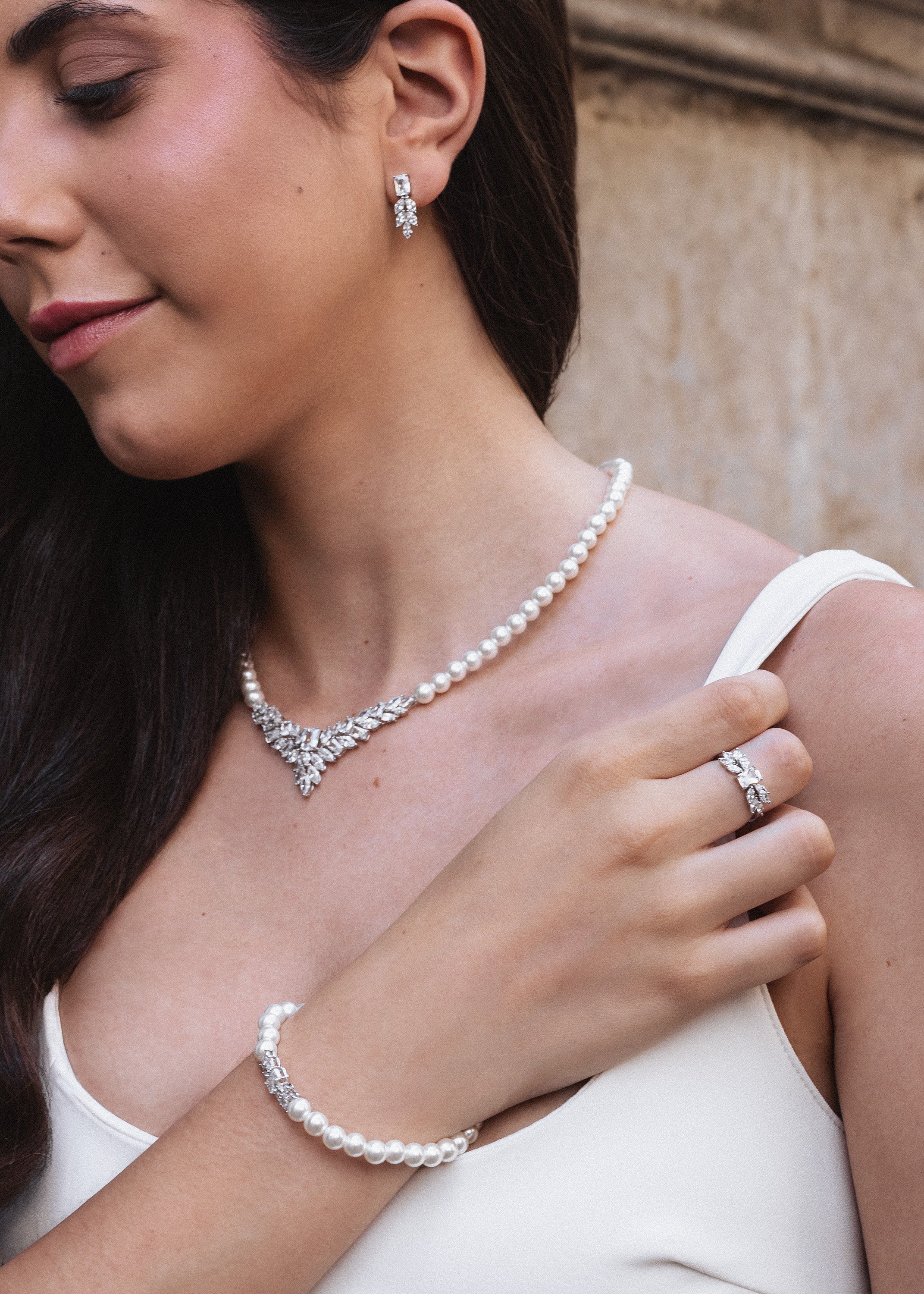 Peals Crystals Jewelry Set