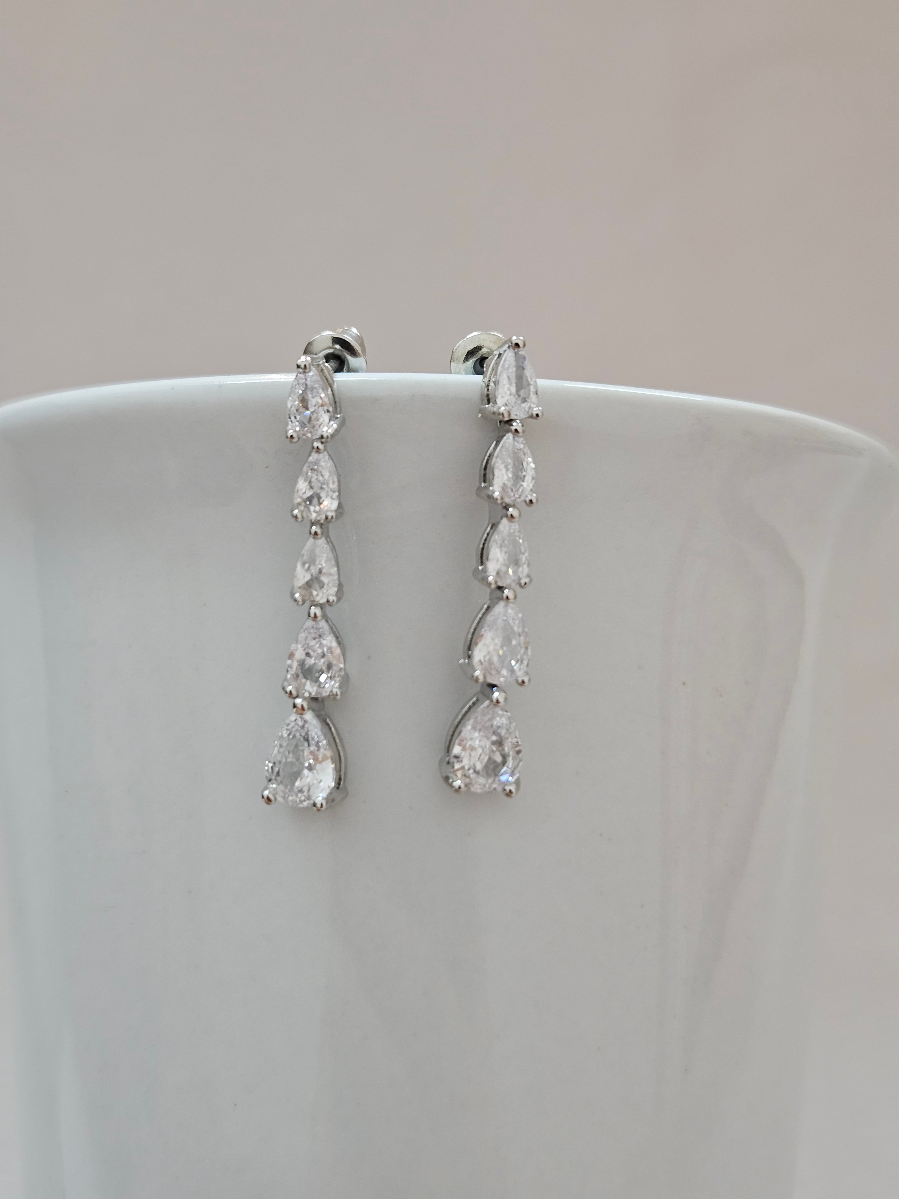 Chandelier Drop Crystal Earrings - AESC32