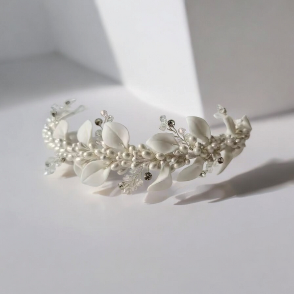White Bridal Tiara