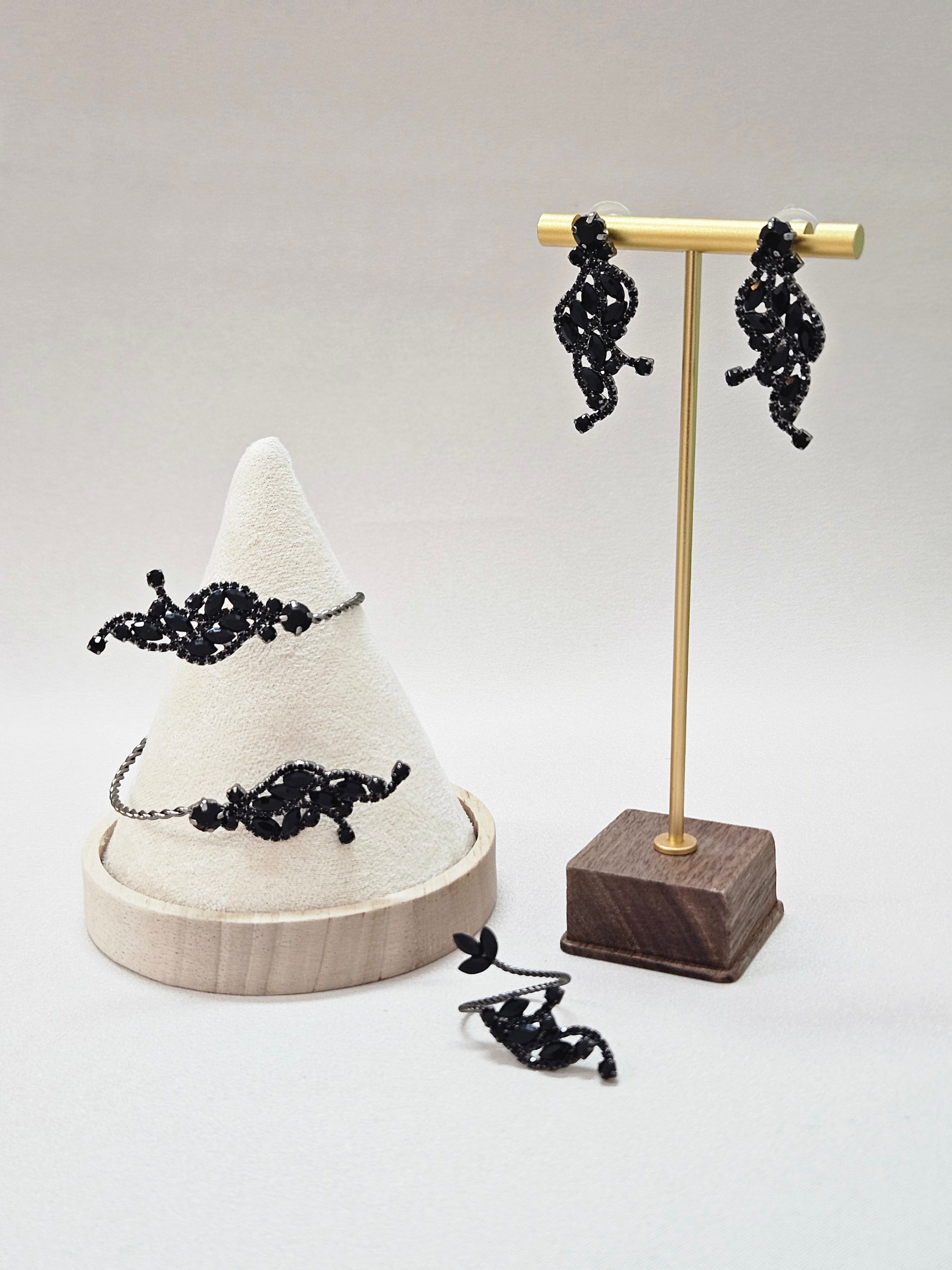 Black Evening Jewelry Set