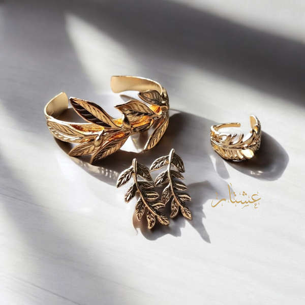 Gold Greek Jewelry Set