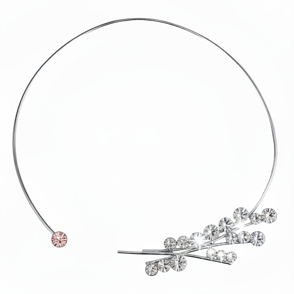 Open Pink Collar Necklace