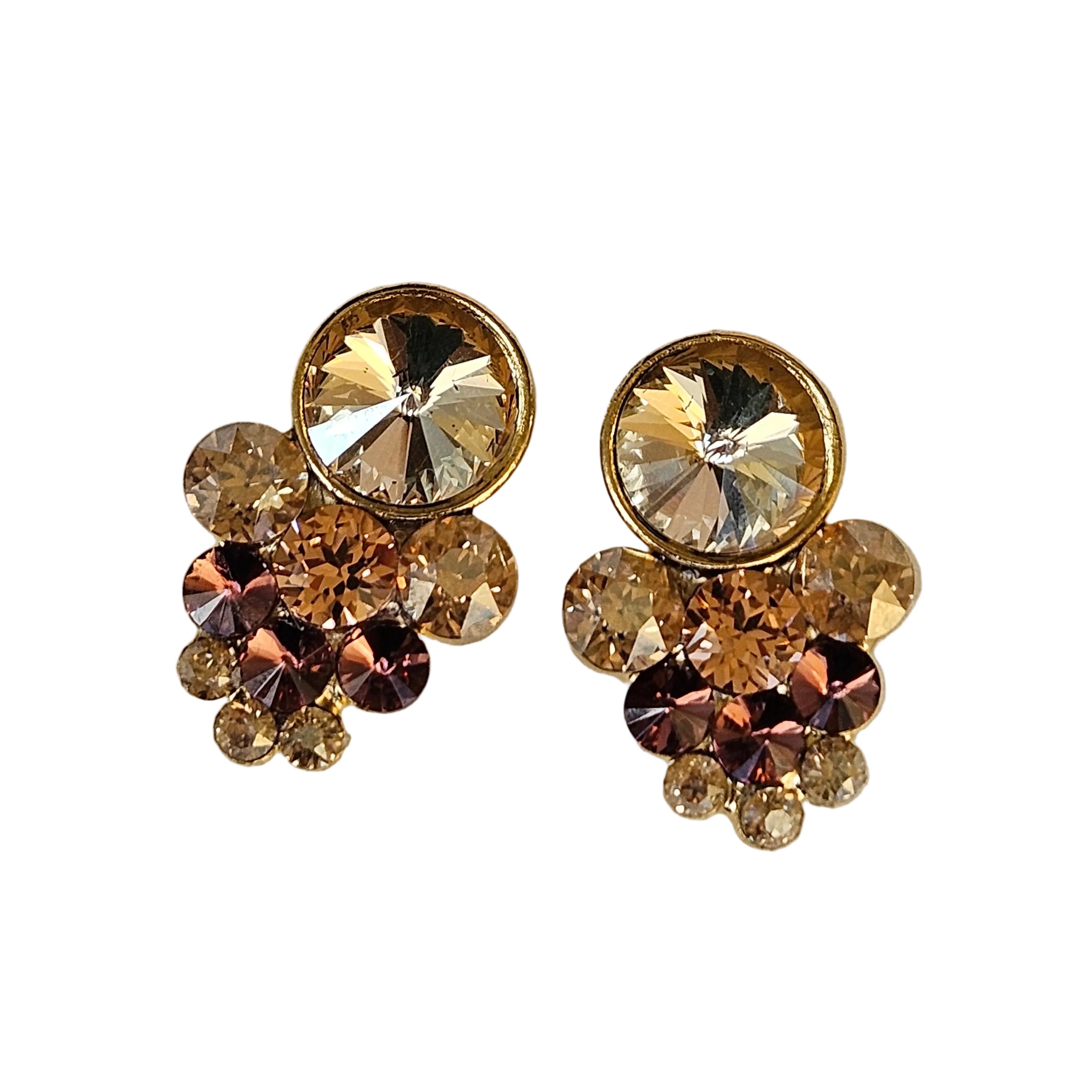 Stud Champagne Earrings