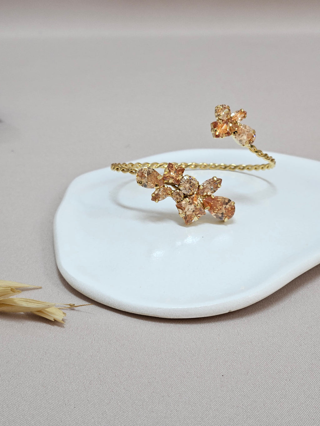Geometrical Champagne Jewelry Set