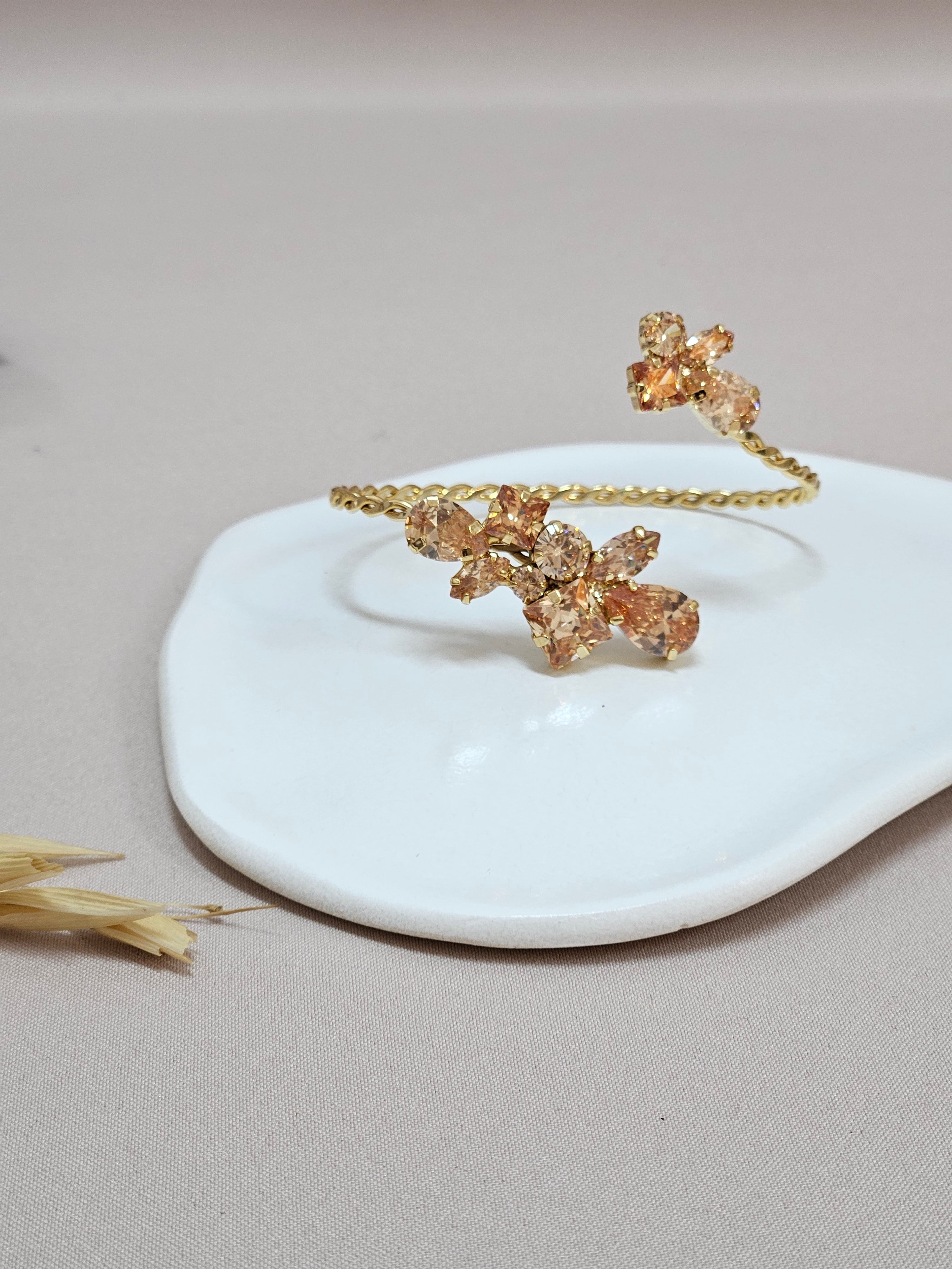 Geometrical Champagne Jewelry Set