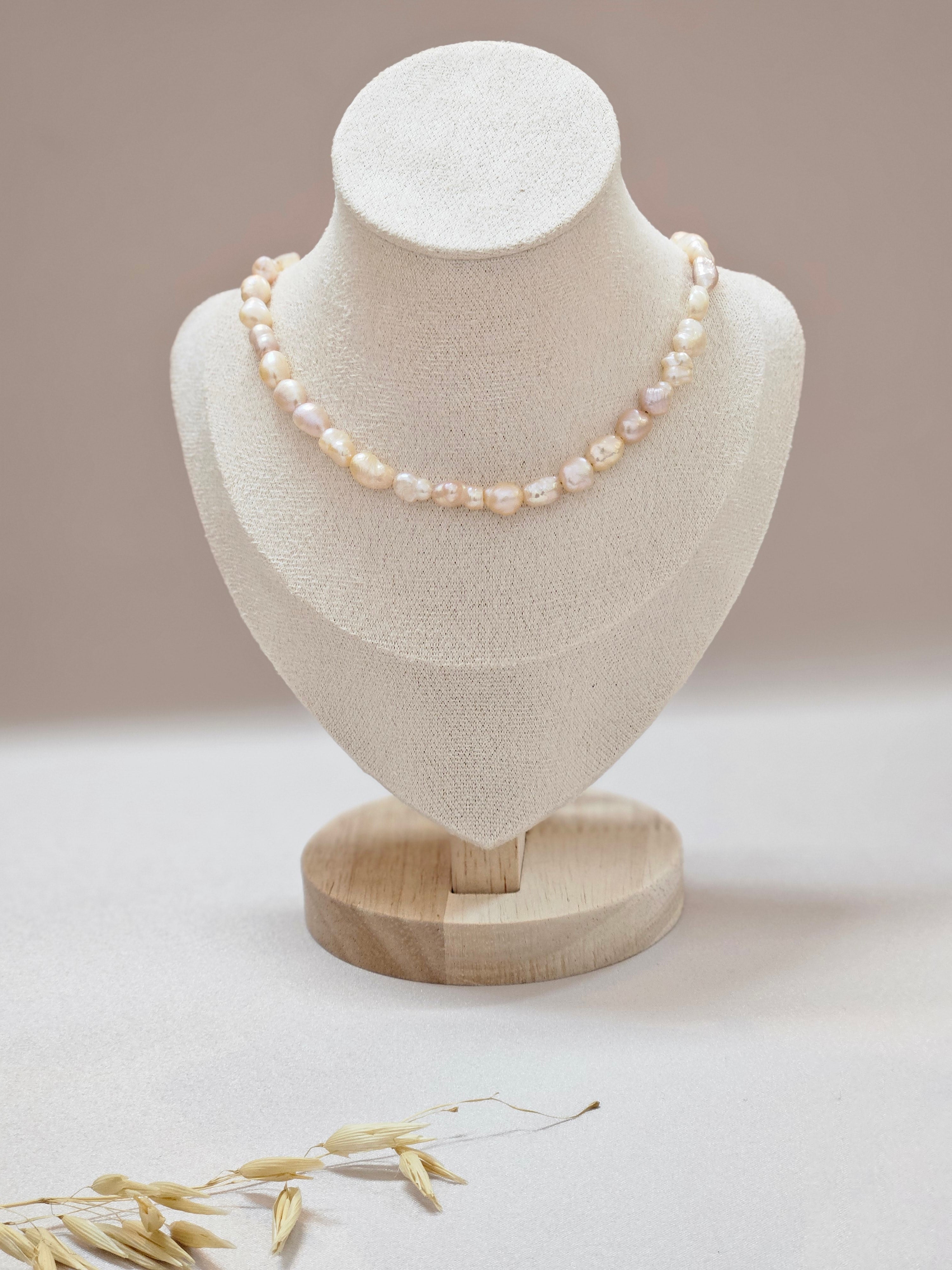 Peach Freshwater Pearls Jewelry Set