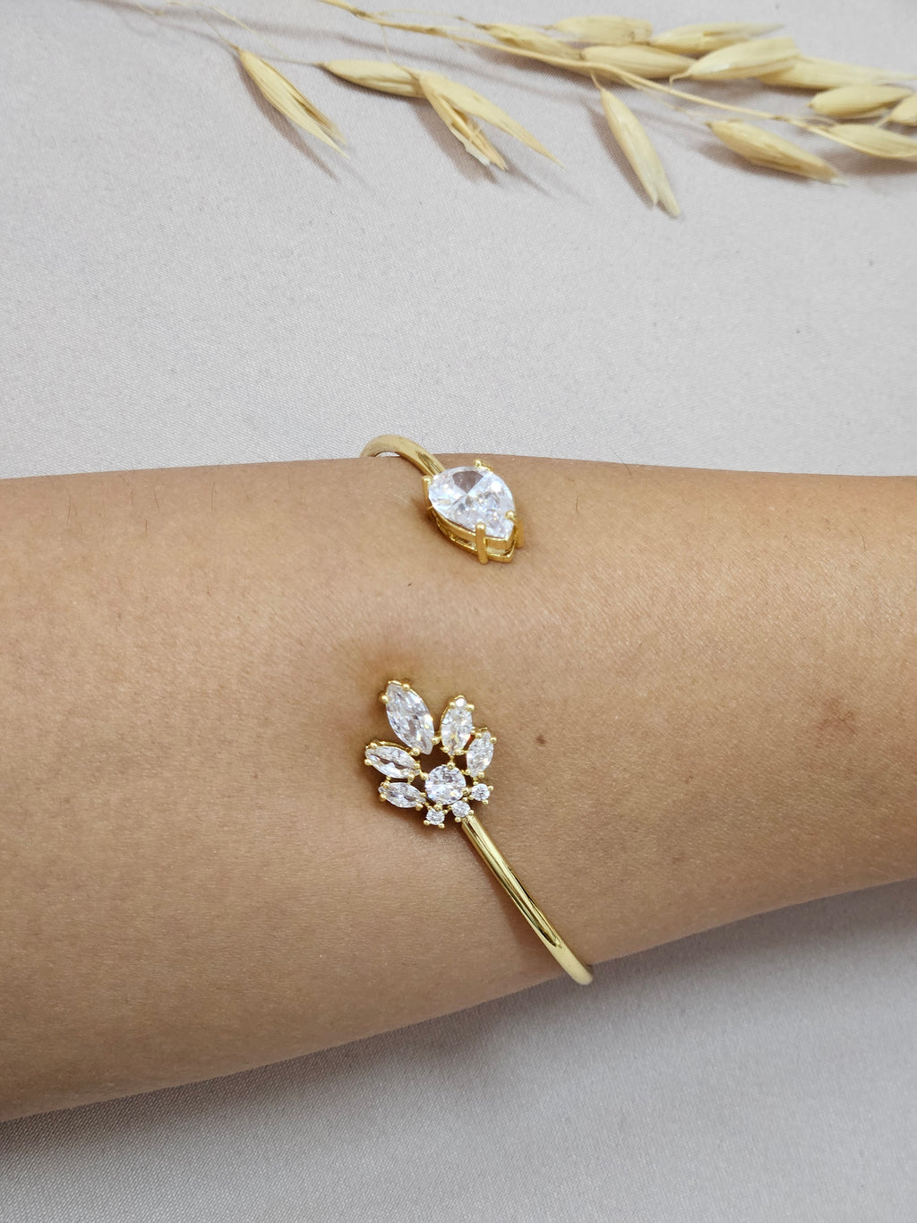 Gold Finish CZ Jewelry set