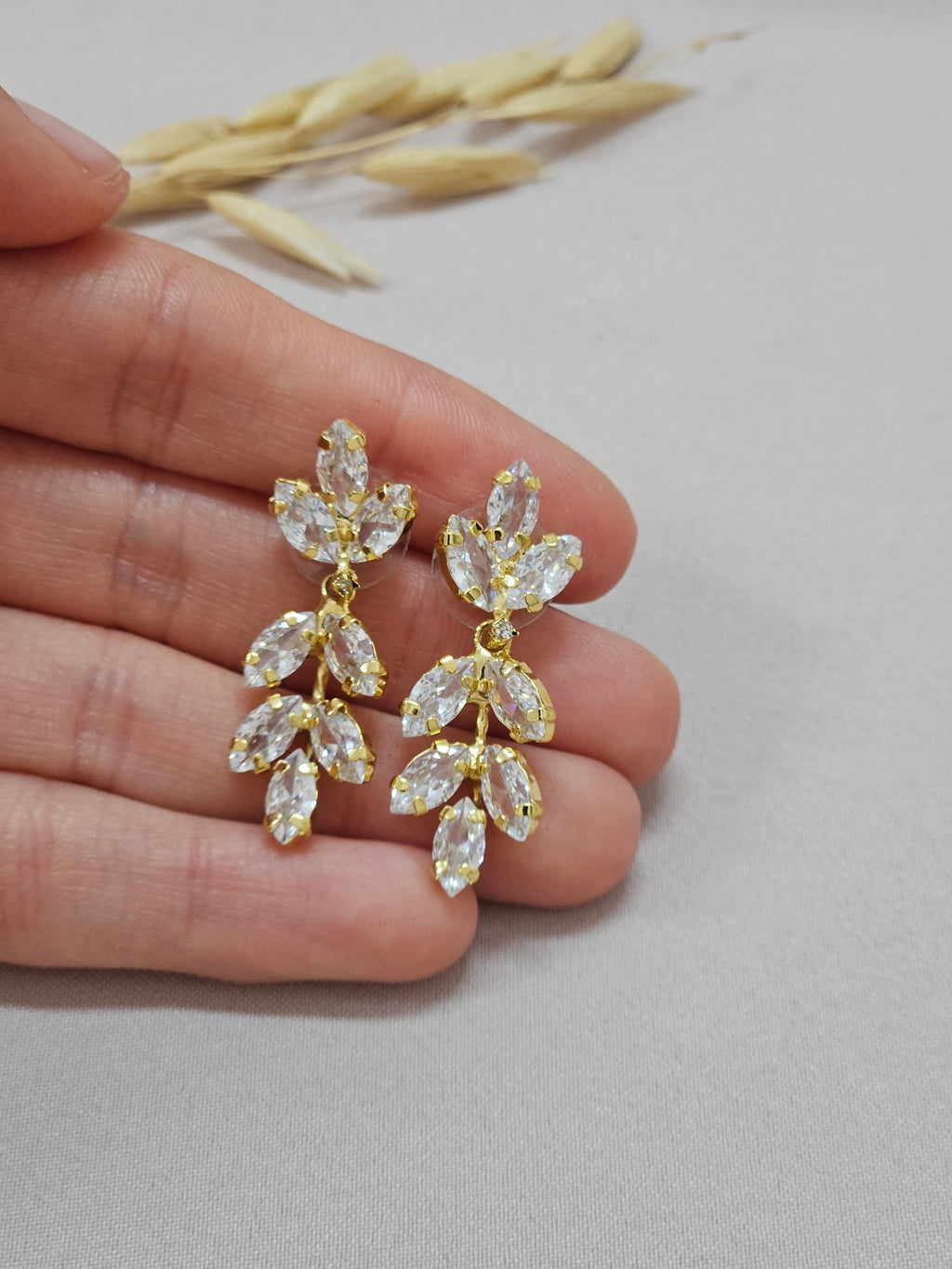 Gold Finish CZ Jewelry set