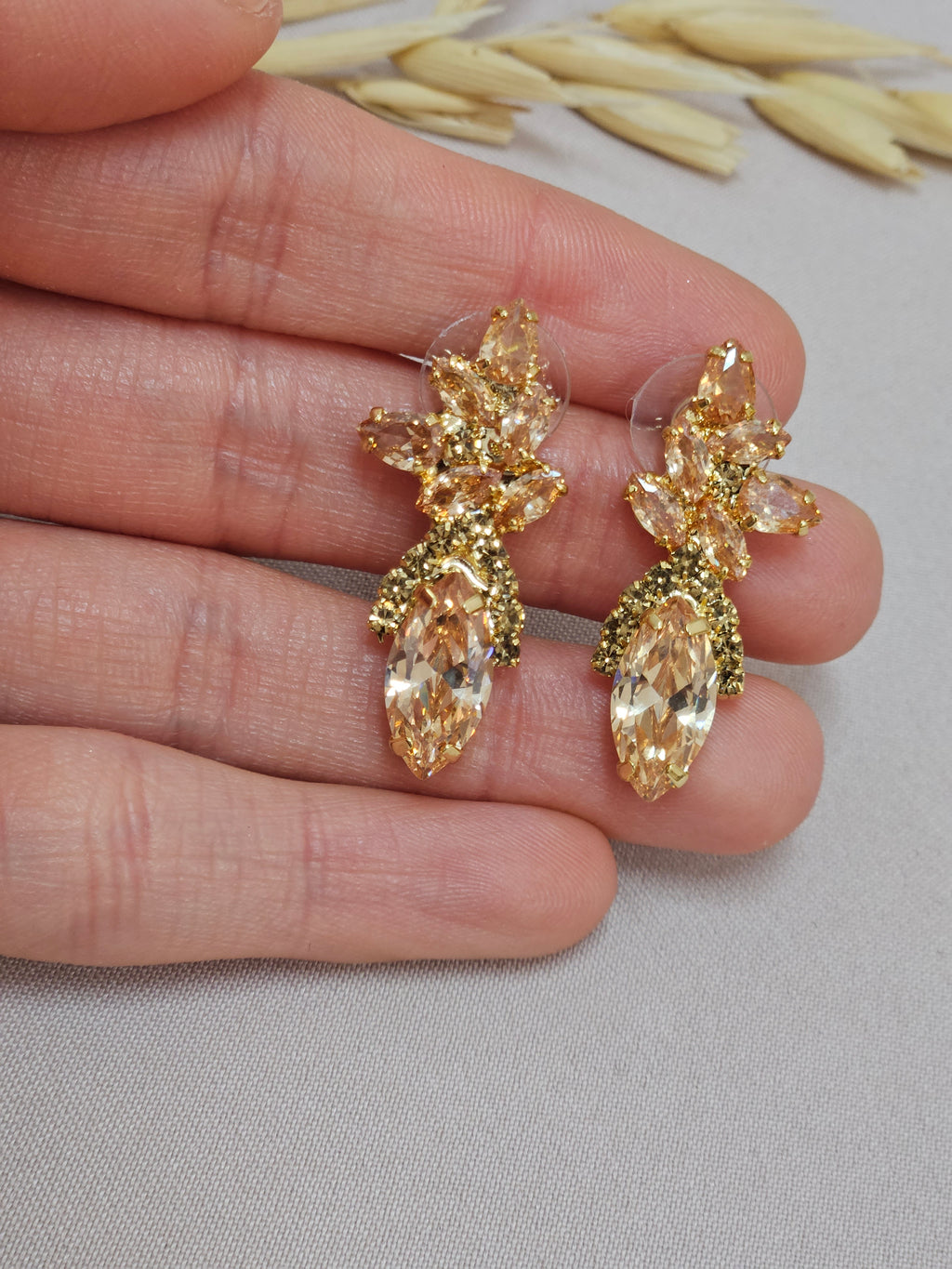 Champagne Bridal Jewelry Set