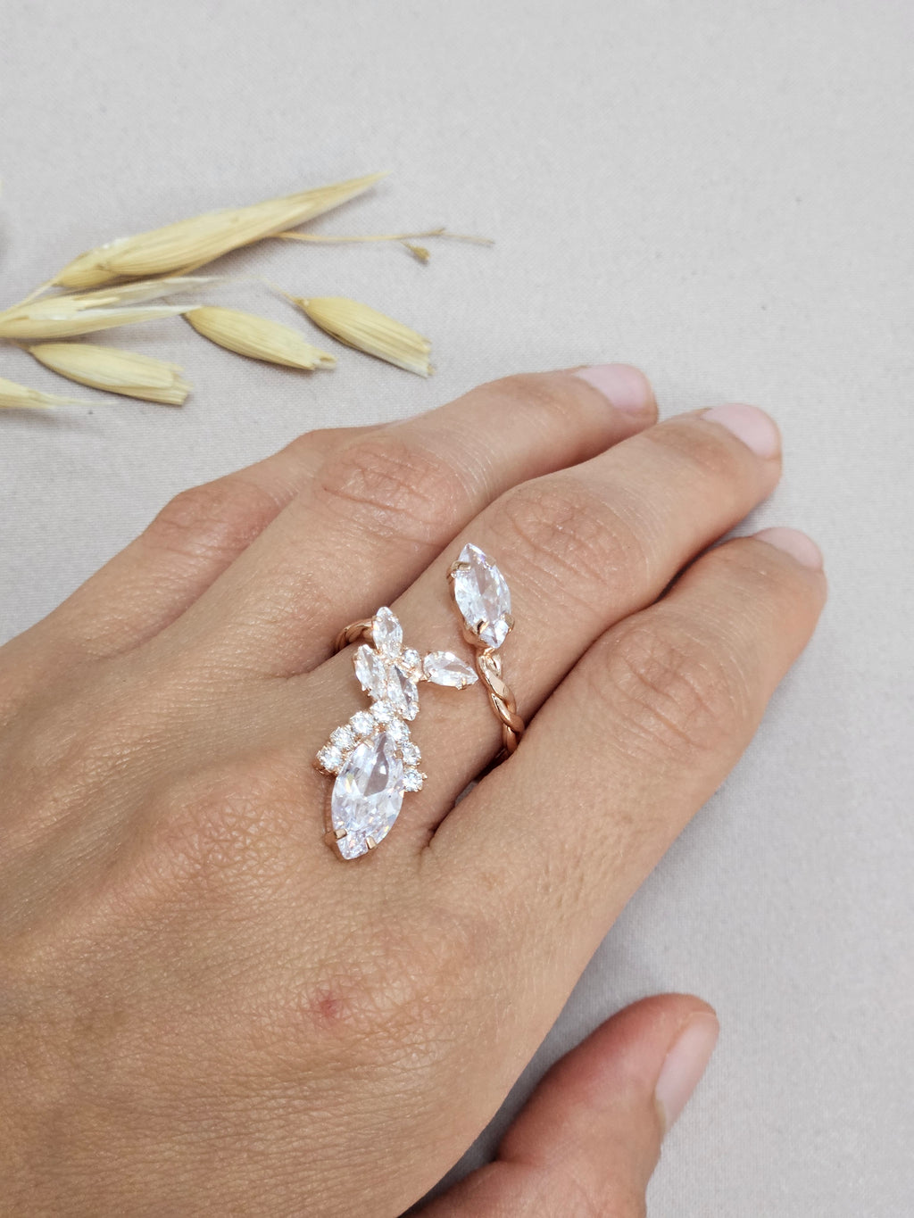 Rose Gold Bridal Set