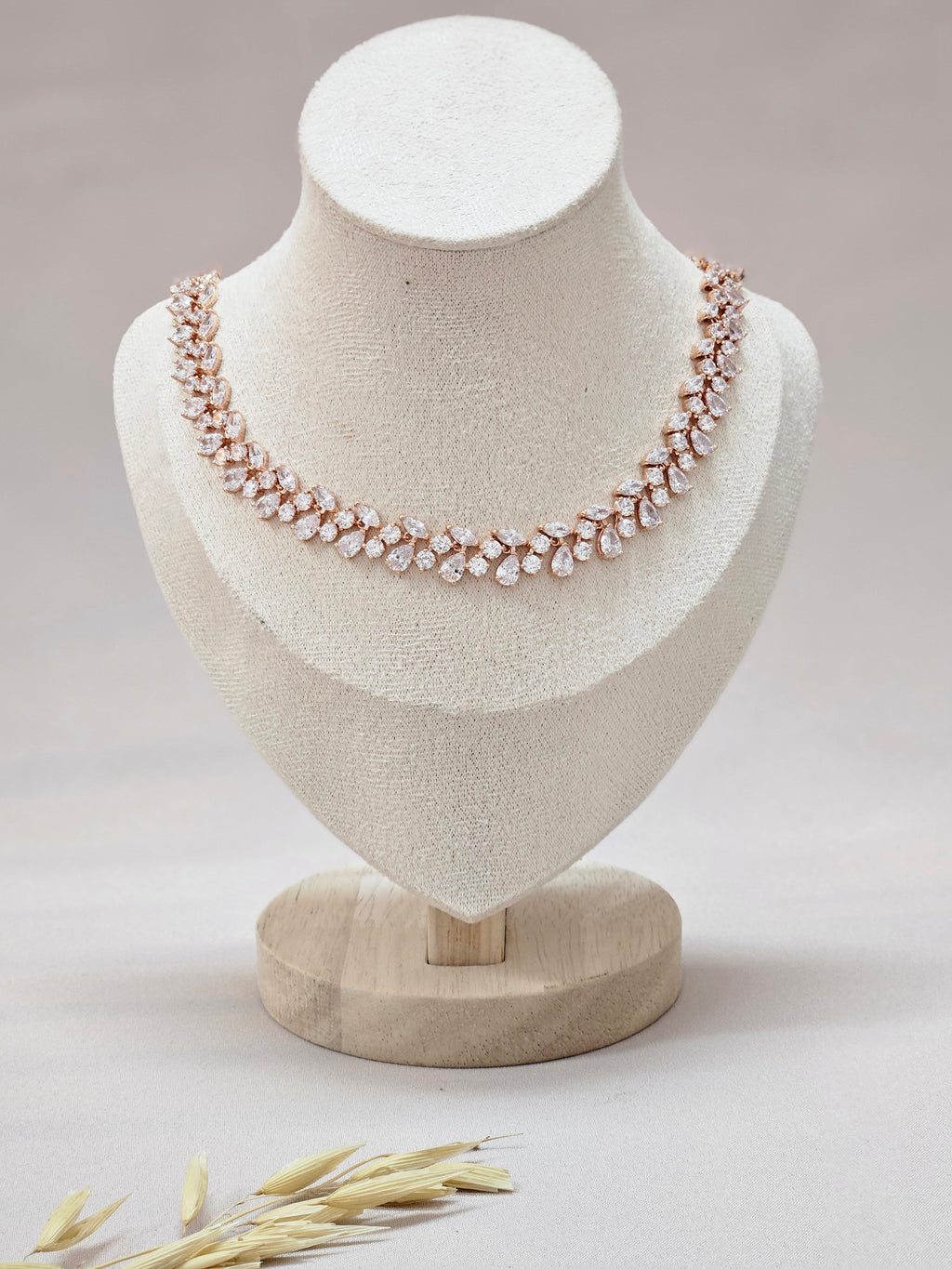 Rose Gold CZ Jewelry Set