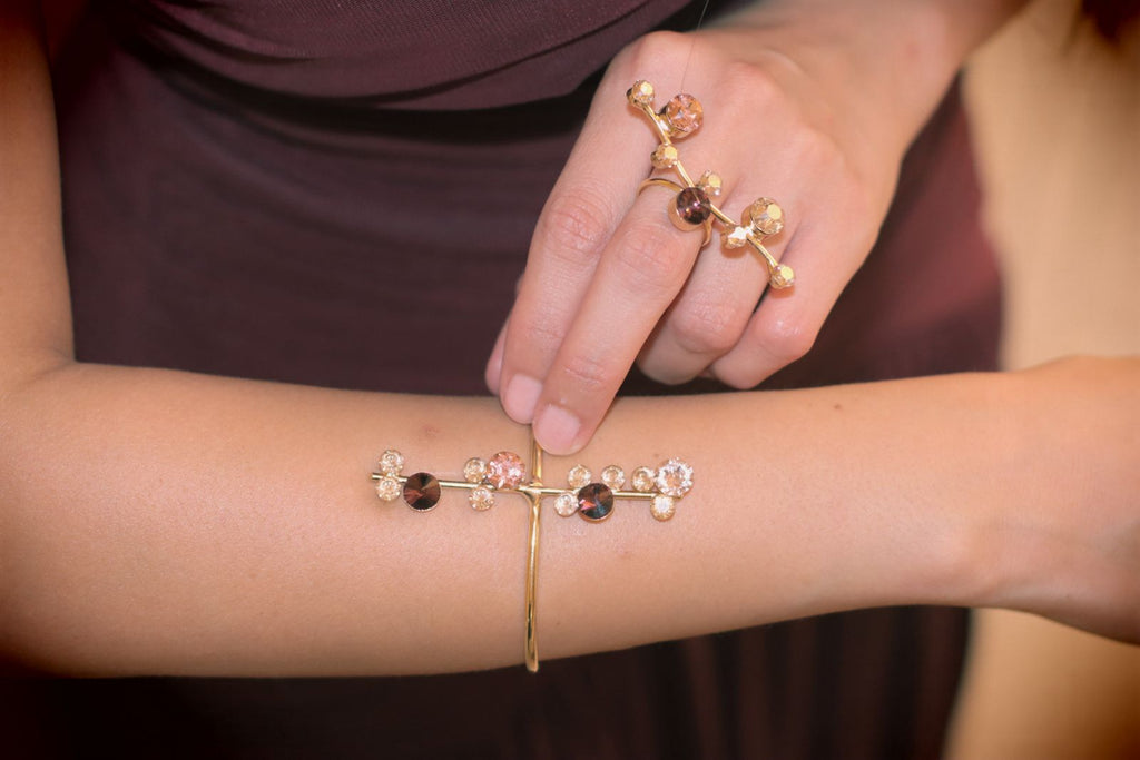 Vertical Champagne Bracelet