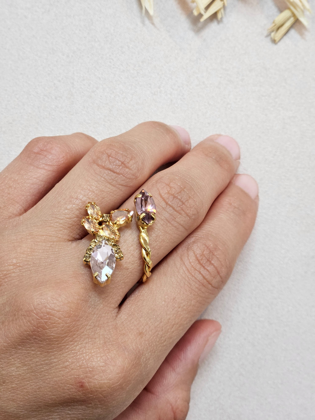 Purple And Pink Cubic Zirconia Jewelry Set