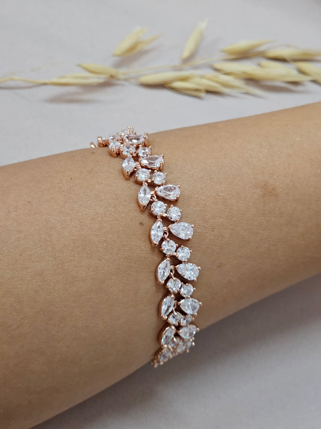 Rose Gold CZ Jewelry Set