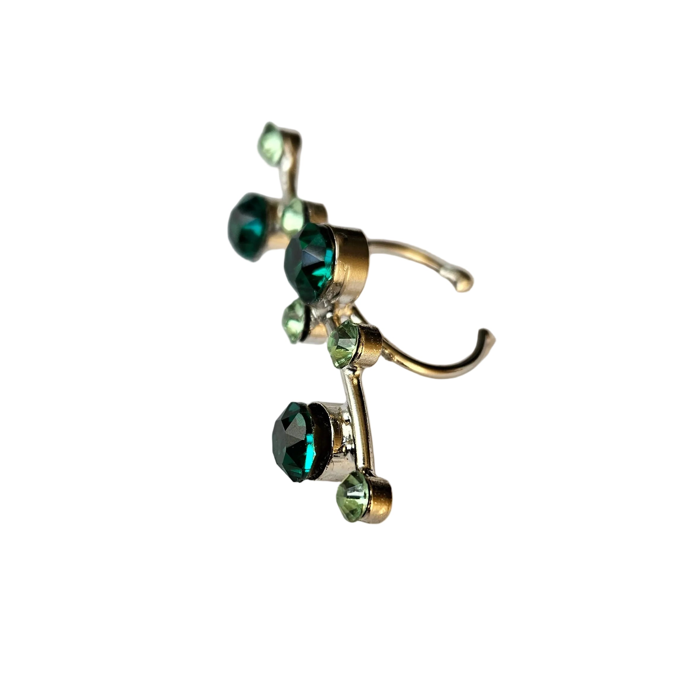 Horizontal Green CZ Ring