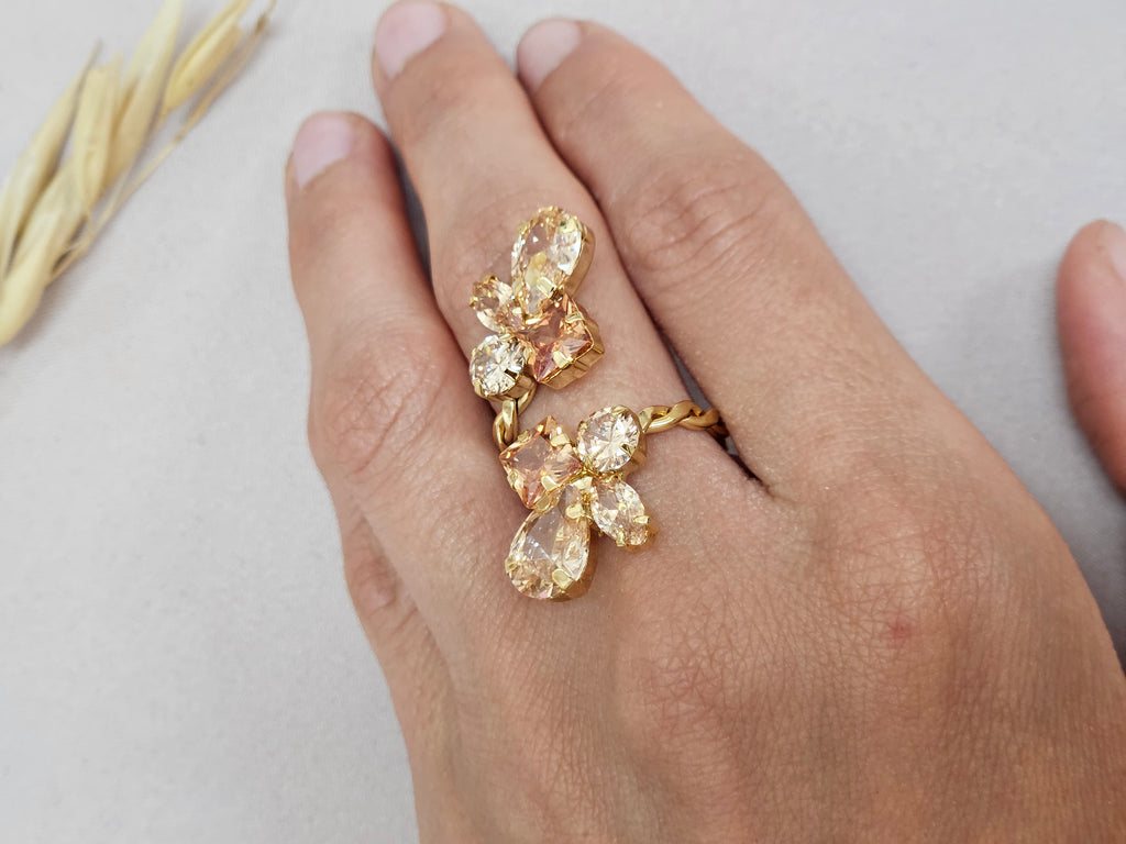 Geometrical Champagne Jewelry Set