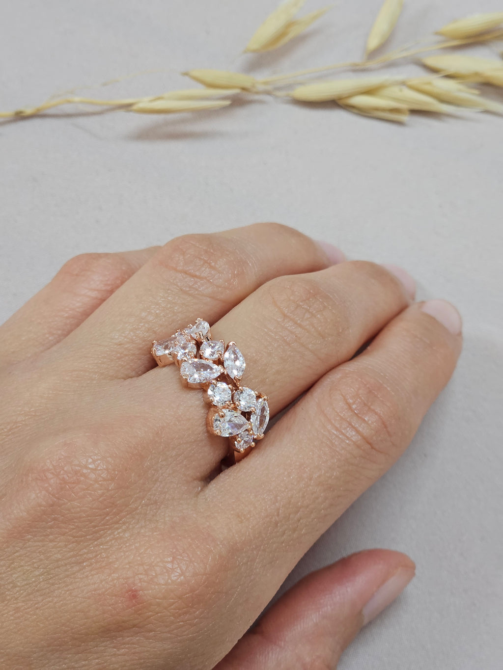 Rose Gold CZ Jewelry Set