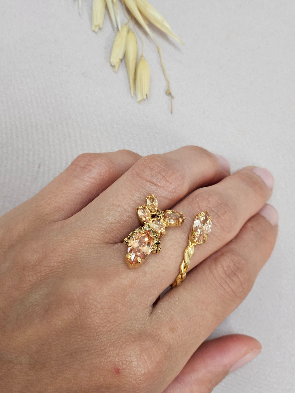 Champagne Bridal Jewelry Set