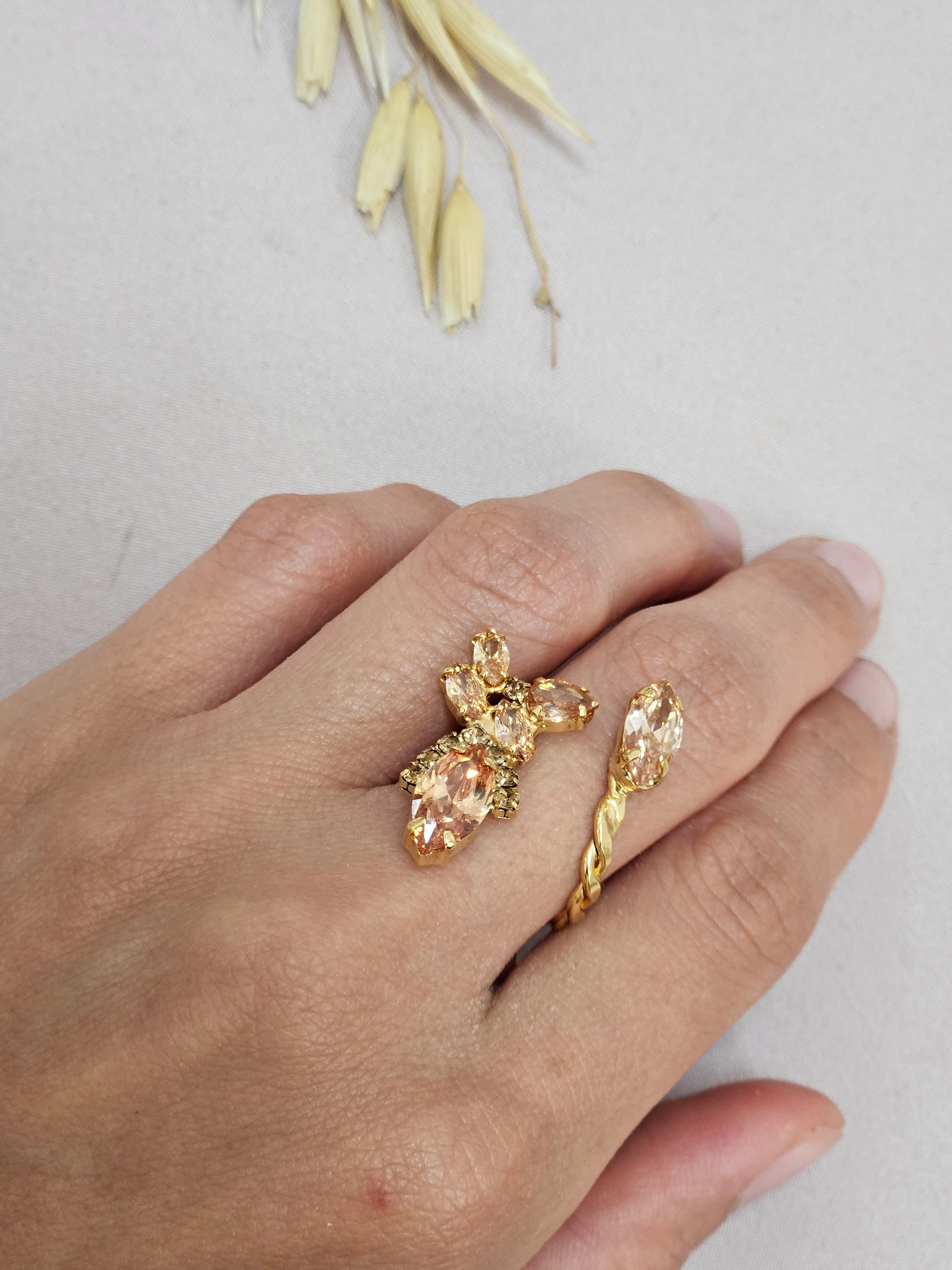 Champagne Bridal Jewelry Set