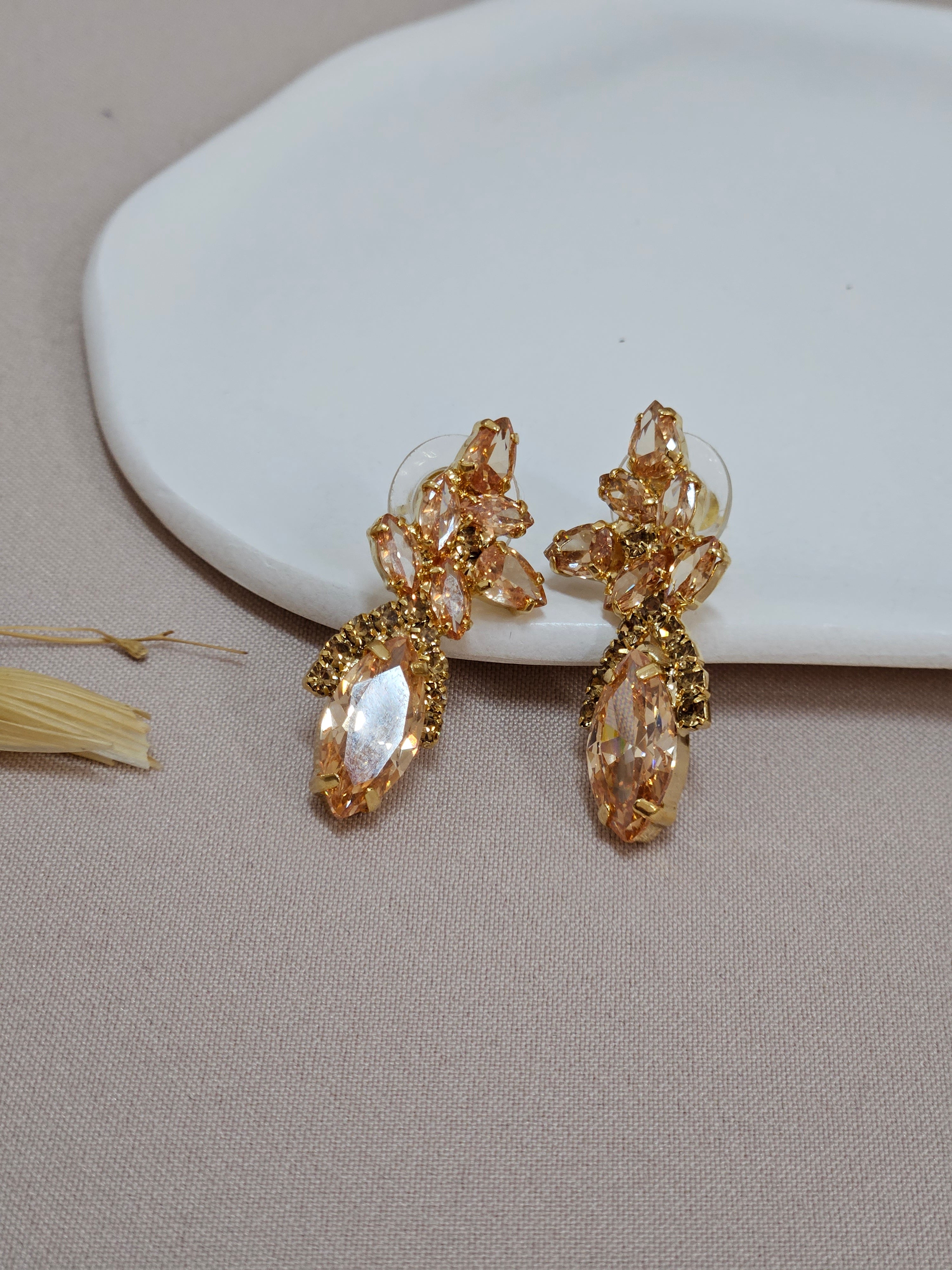 Champagne Bridal Jewelry Set