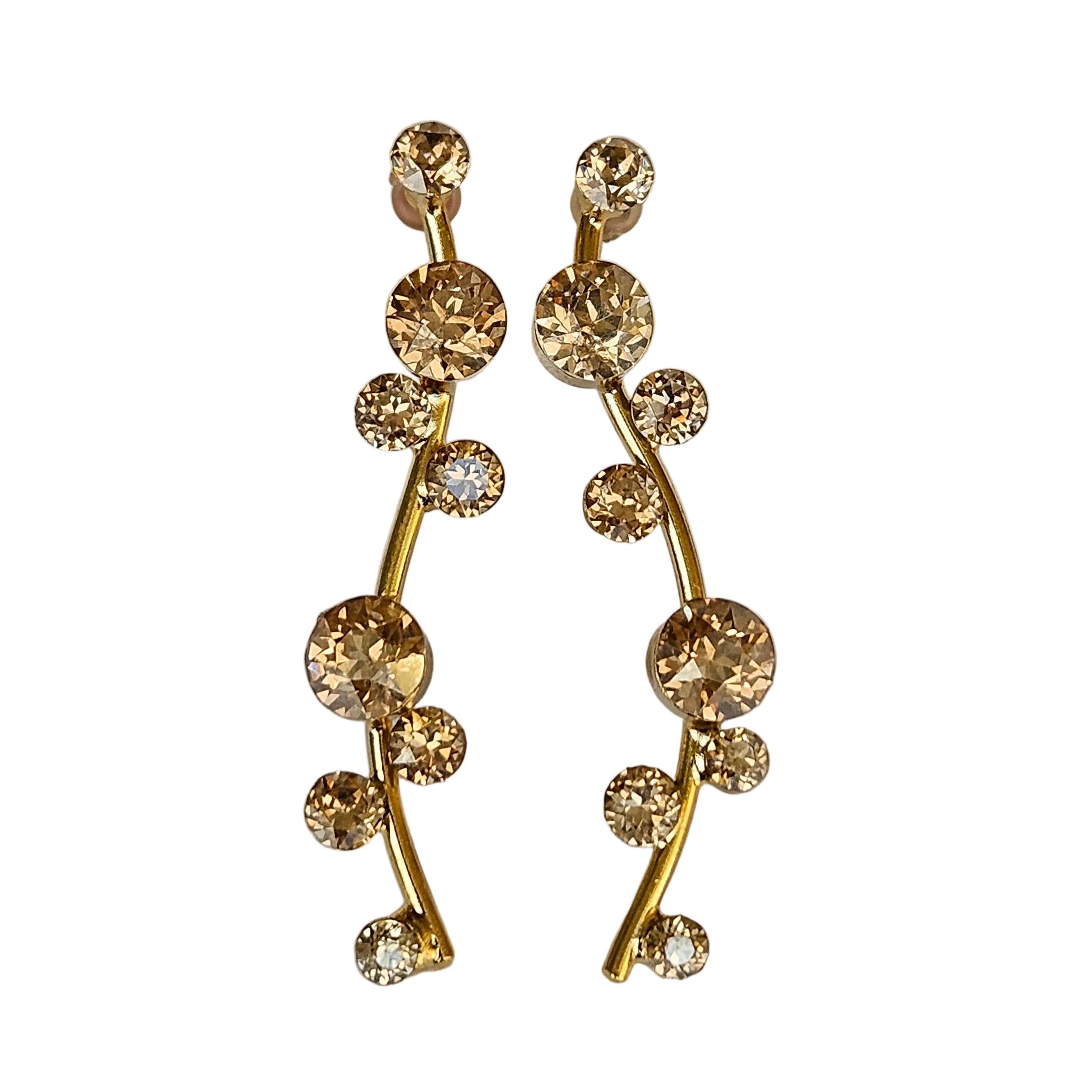 Dangle Champagne Earrings