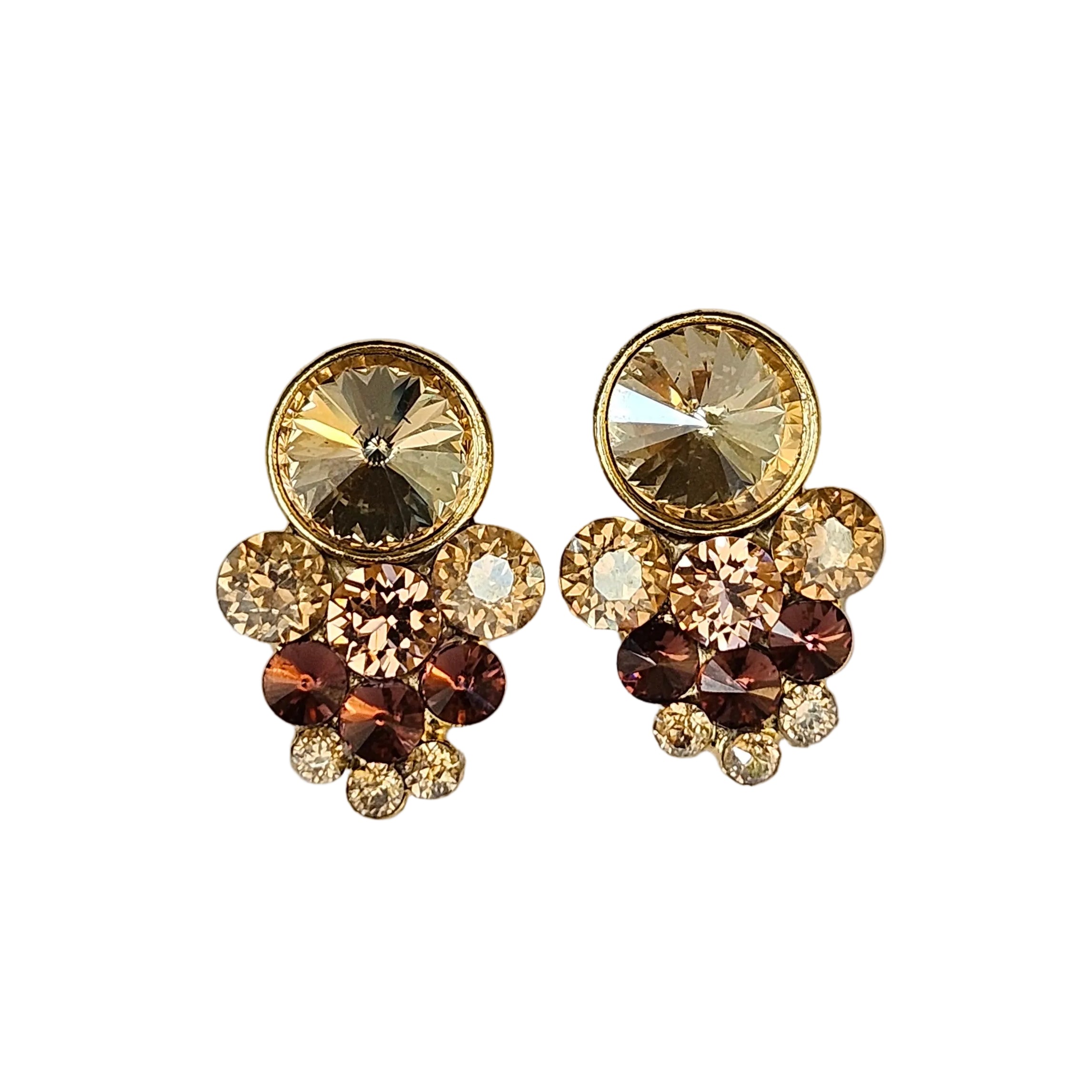 Stud Champagne Earrings